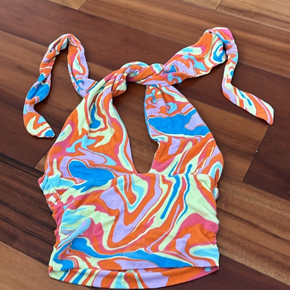PacSun Retro Vintage Style Halter Top size XS